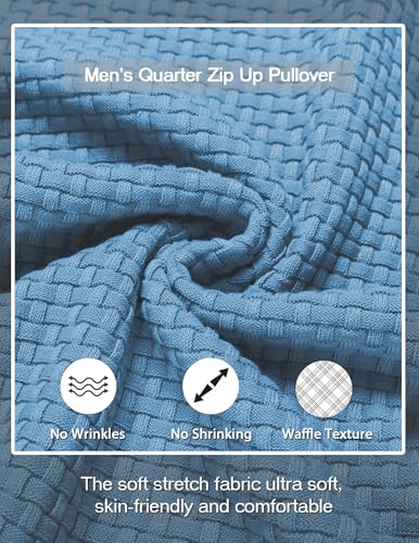 COOFANDY Men Dress Crewneck Sweater Pullover Knit Long Sleeve Casual Slim Fit Sweater4