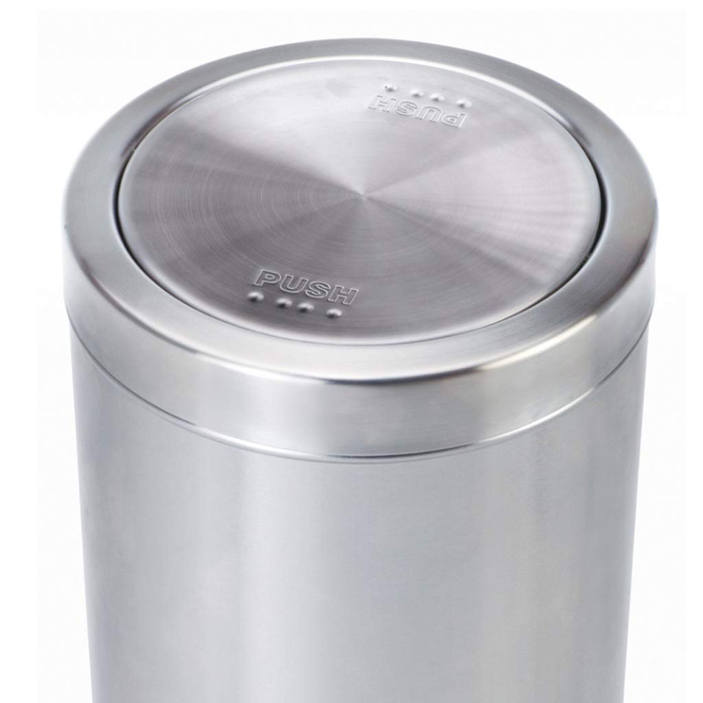 PUSH FLAP WASTE BIN / ステンレスゴミ箱