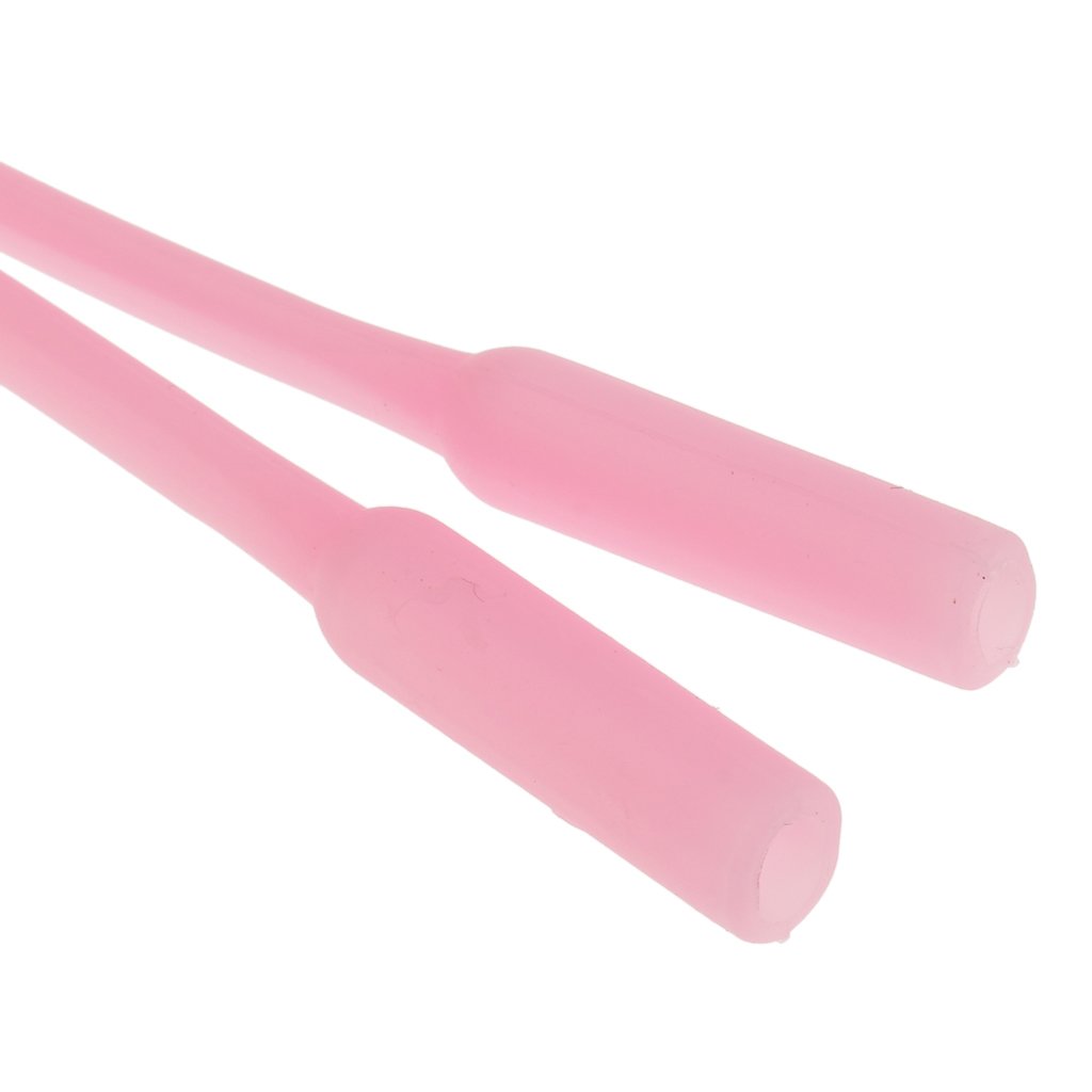 Segolike 5pcs Silicone Eyewear Glasses Neck Retainers Eyeglass Glasses Sunglasses Spectacle Head Safety Strap Cord Holder for Kids Children - pink, 16.8x0.6cm 2