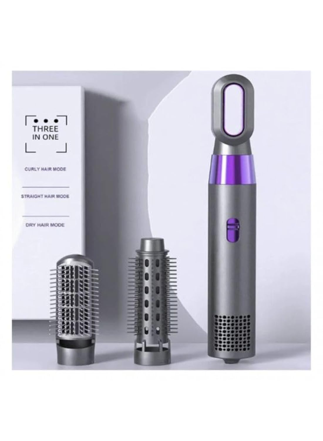 3-In-1 Hot Hair Air Brush For Professional Hair Style Multicolored HOTLIFE - 00508