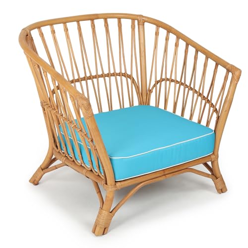 Image of Habere India-All the Cultures Fabricating India Cane Lounge Chairs | Cane Outdoor Furniture | Garden Chair | Bamboo Balcony Chair | Bamboo Accent Chairs (83W x 65D x 80H cm)