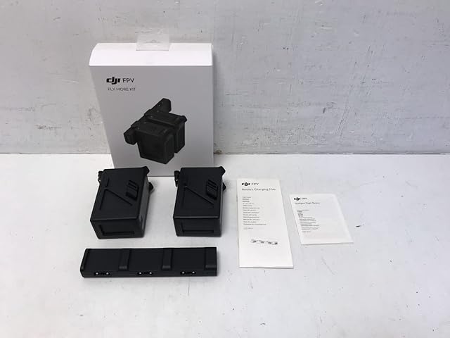 DJI FPV - Fly More Kit, includes 2 smart flight batteries and charging station, charges up to 3 smart batteries simultaneously, battery capacity is 2000mAh