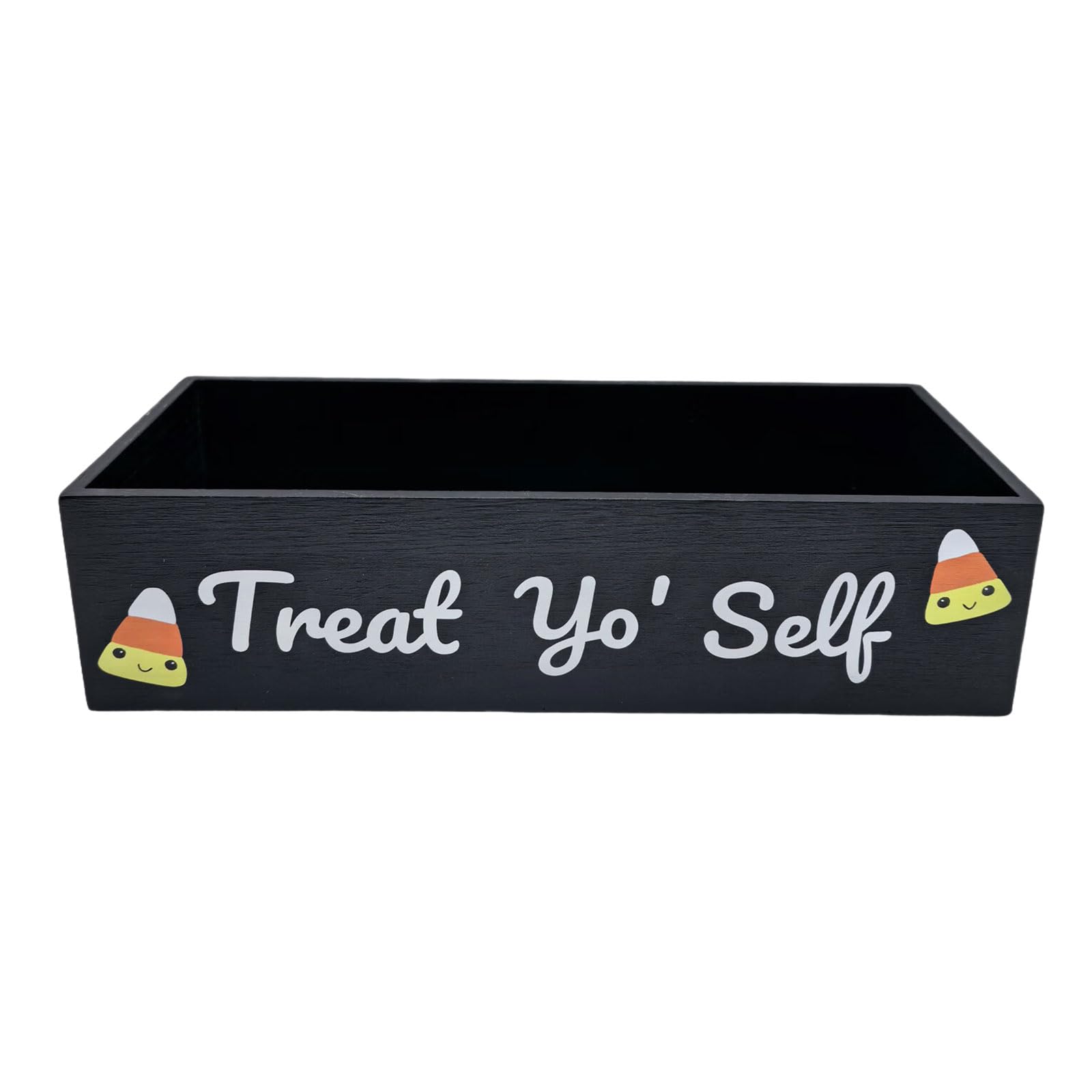 carotoe Treat Container Wood Storage Box for Candy Keys or Small Accessories Wooden Candy Container