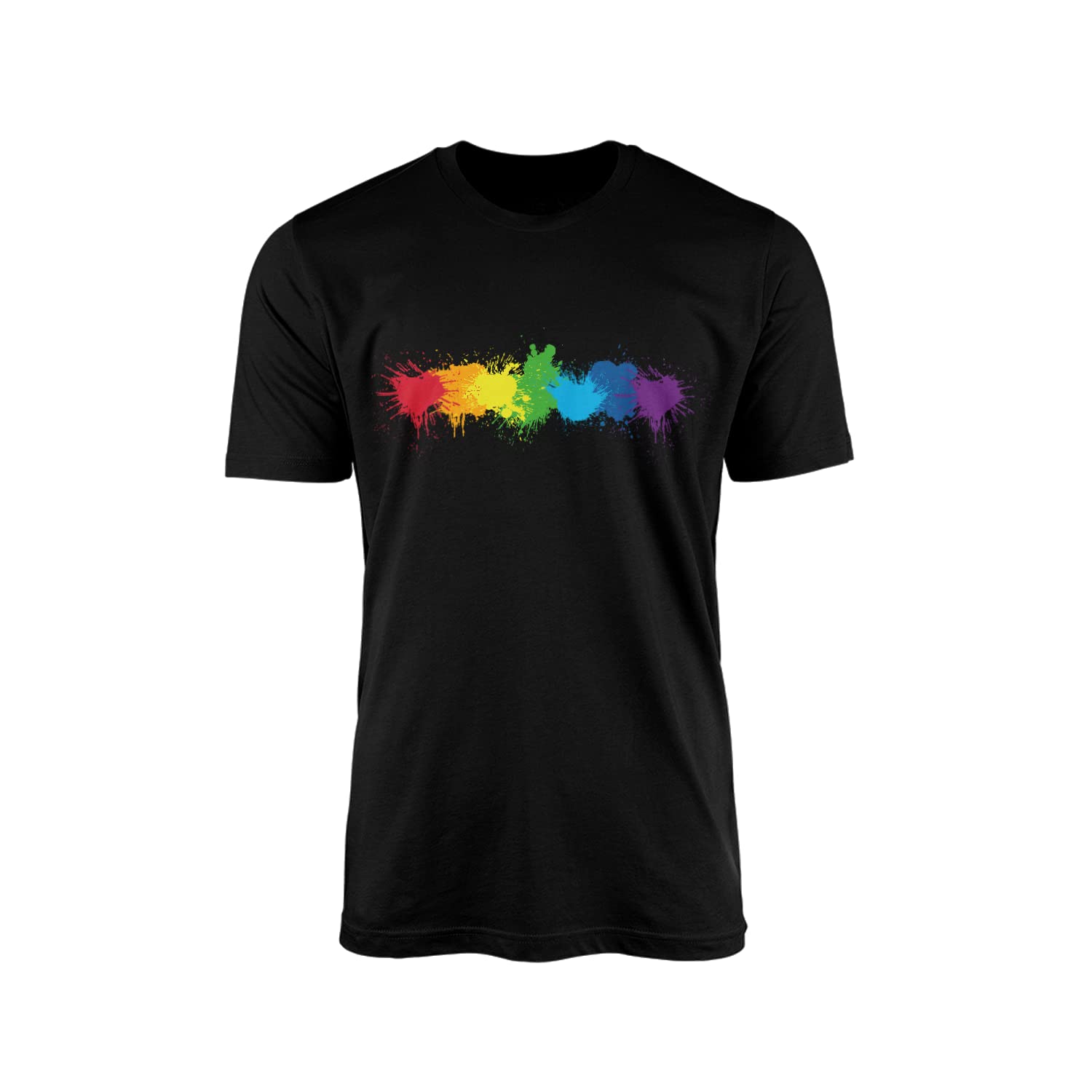 Smartypants Unisex Black Prime Pride Heartbeat T-Shirt - Lgbt Flag Rainbow Lesbian Gay Transgender Bisexual Women Men Non-Binary Pansexual Clothing Clothes Accessories Lgbtq Gifts Presents (, 5XL)