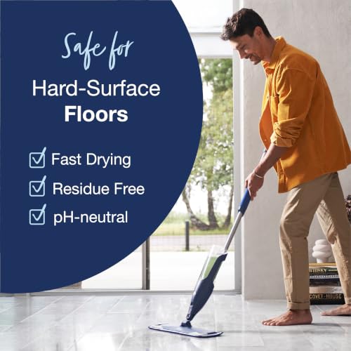Image of Bona Multi-Surface Floor Cleaner Refill - 96 fl oz - Lemon Mint - Residue-Free Floor Cleaning Solution refill for Spray Mop and Spray Bottles - For Use on Stone, Tile, Laminate, and Vinyl Floors