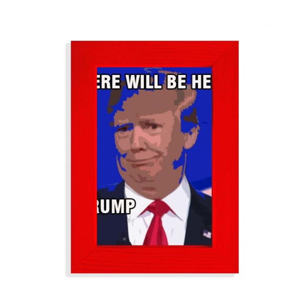Cadre photo rouge président américain poster usa et décoration murale