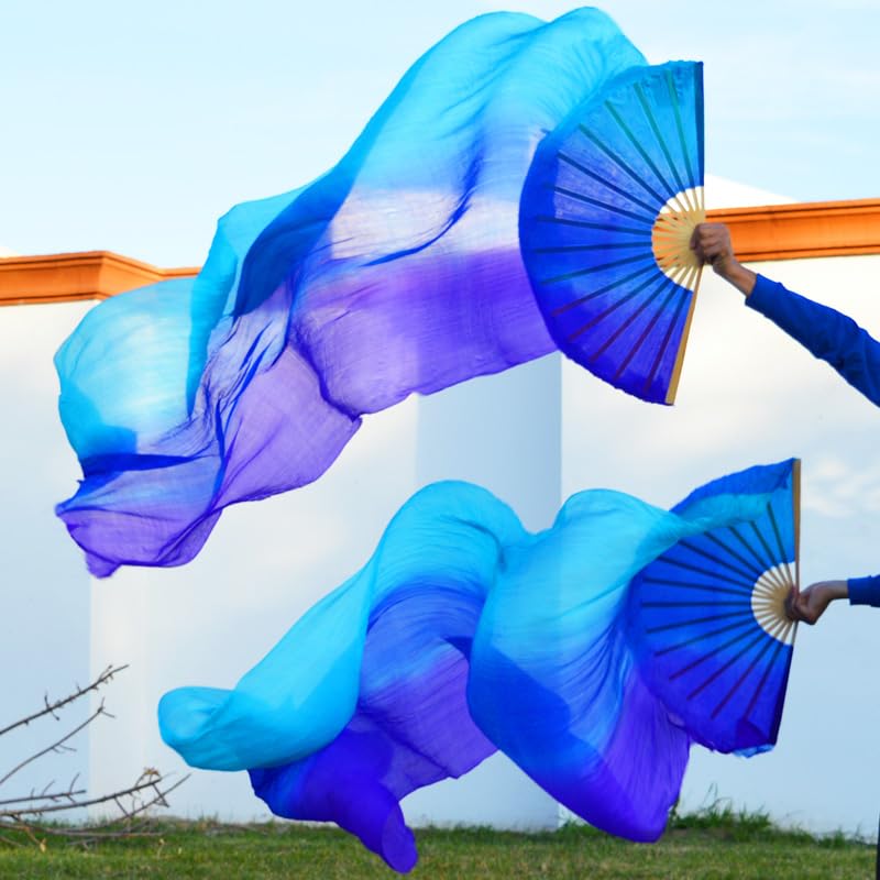 Éventails de Danse du Ventre en Soie Légère pour Valoriser Vos Gestes