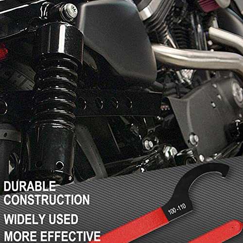 GallopMax 9Pcs Coilover Spanner Wrench Set, Universal Spanner Wrenches Motorcycle Shock Wrench Adjustable Carbon Steel ATV Coil Over Adjustment Tool (Blue) - Image 5