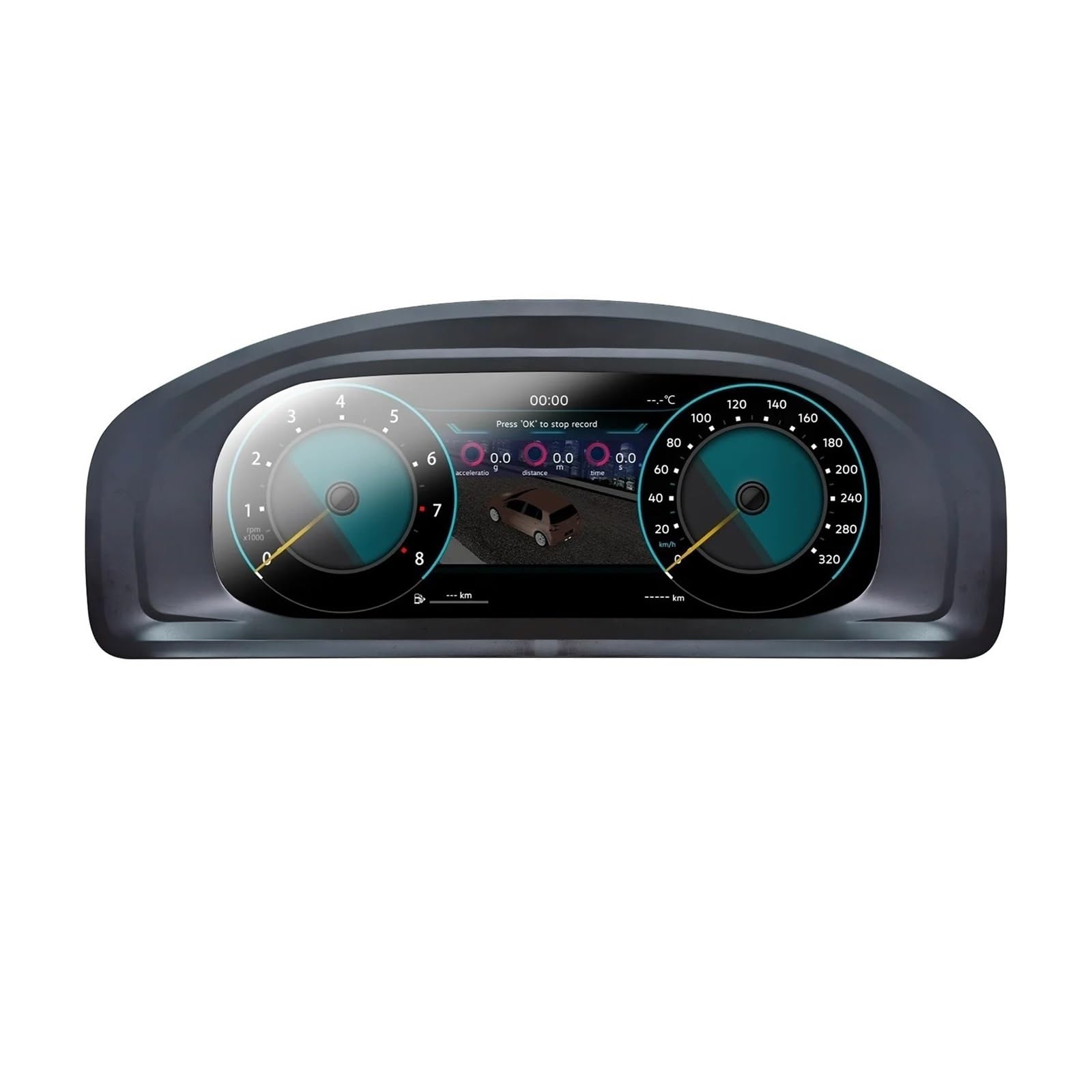 Panel digital LCD de 12.3 pulgadas para T5 2003-2008 tablero virtual 8
