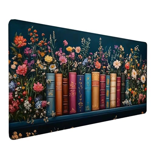 Tapis de bureau bleu 150x80 cm pour télétravail et aménagement d'espace ordinateur gamer