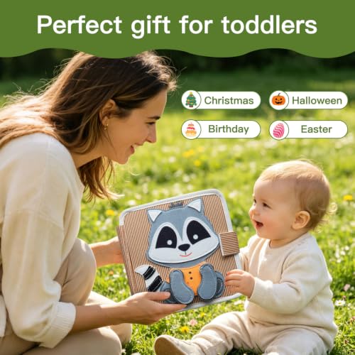 Image of Busy Books for Toddlers 1-3, Montessori Toys, Sensory Activity Busy Boards