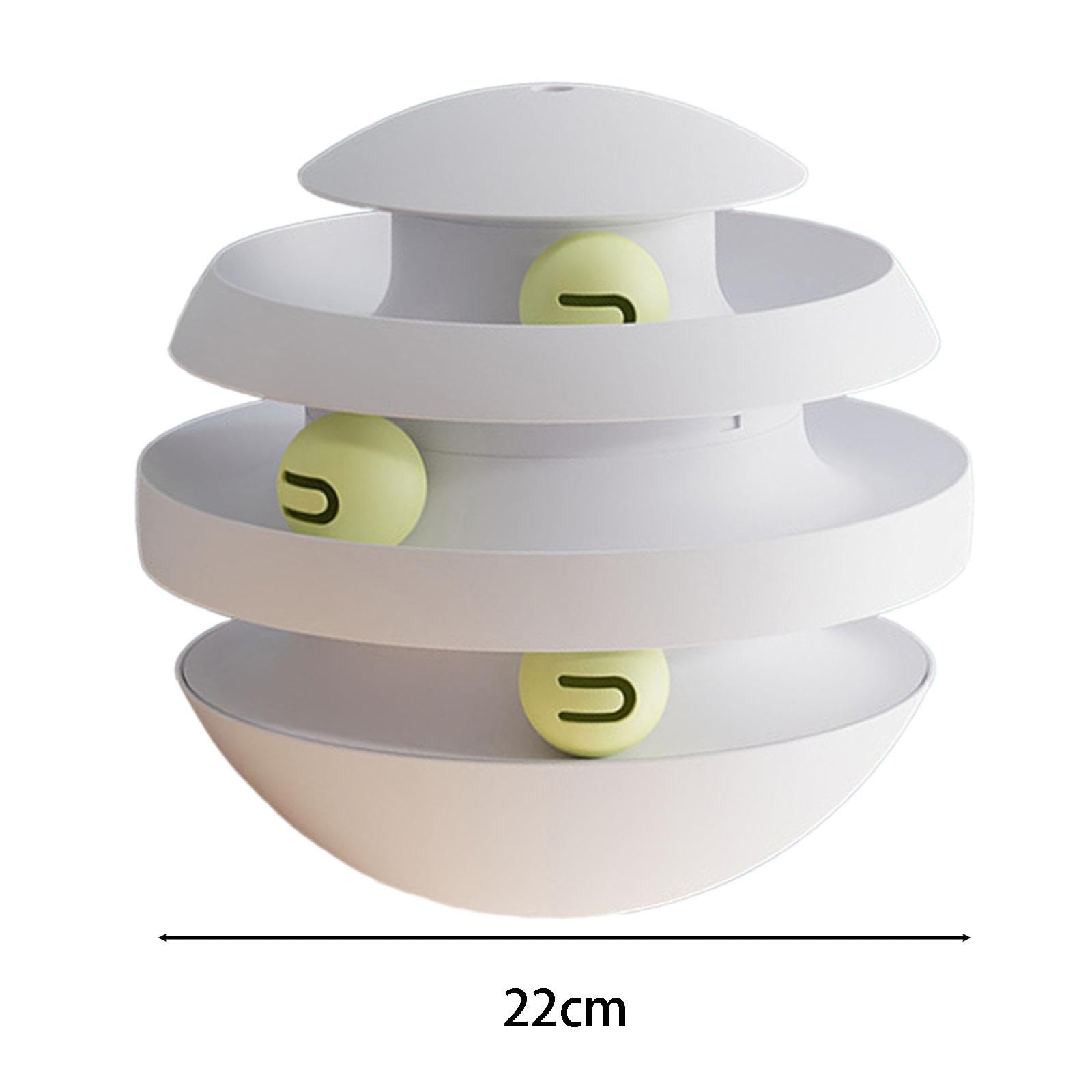 Circuit de Balles Interactif pour Chat, Jouet D'intérieur pour l'exercice Physique, Gris