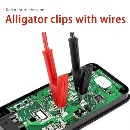Image of 2Pcs Alligator Clips Electrical, 4mm Banana Plug to Alligator Clip, Test Leads with Alligator Clips 3.3Feet