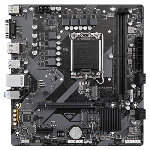 GIGABYTE B760M E Scheda madre - Supporta CPU Intel Core 14ª generazione, VRM a 6+1+1 fasi, fino a 7200 MHz DDR5 (OC), 2xPCIe 4.0 M.2, LAN 1 GbE, USB 3.2 Gen 1 - Scheda madre - Immagine 1