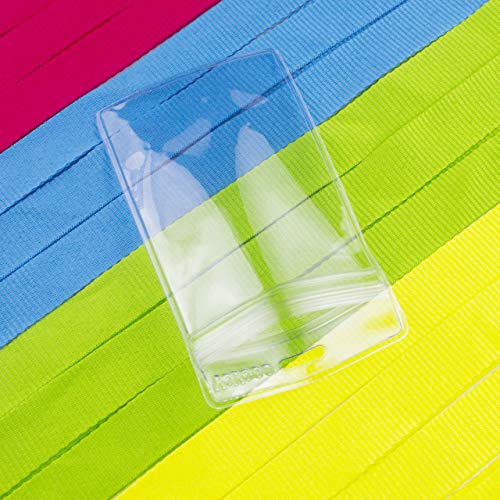 Yoyogo 12 Pack Cruise Lanyard With Waterproof Id Card Holder, Colorful Durable Lanyard With Badge Id Card Holder (Apple Green, 12 Pack) #TOP3