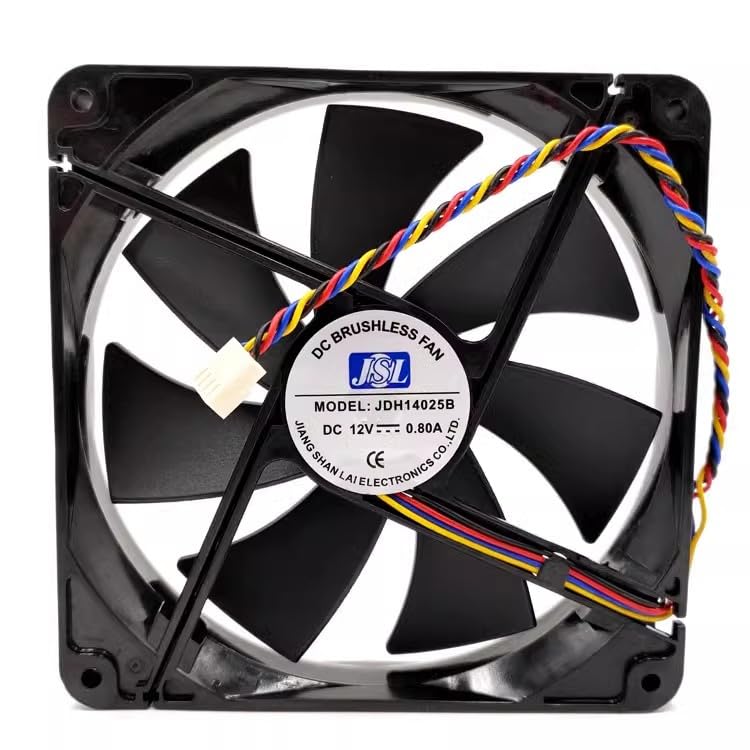 14CM 12V 0.80A JDH14025B Four-wire PWM large air volume chassis fan