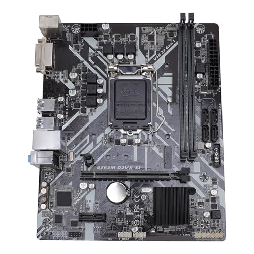Serounder B365M D2VX SI M ATX Motherboard, Supports LGA 1151 Socket 9th 8th Gen Core i9 i7 i5 i3 Celeron, with DVI Output 2 DDR4 Slots 32GB Memory, for Home Design Gaming