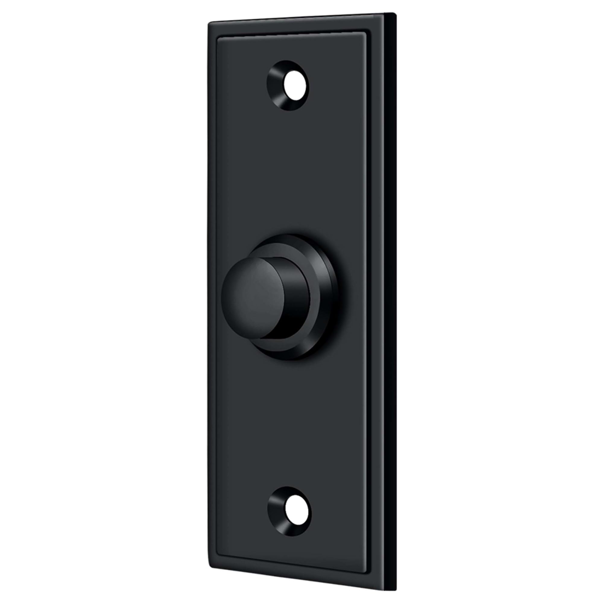 Deltana Bbs333u19 Rectangular Contemporary Bell Button, Black