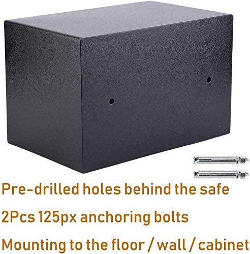 Pre-drilled holes and anchoring bolts