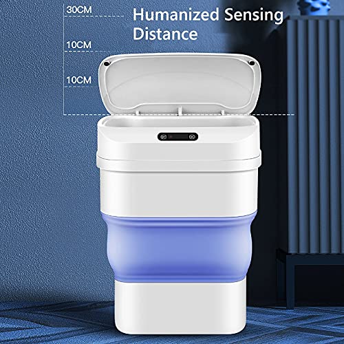 17.5L Groot-capaciteit Smart Folding Telescopic Prullenbak met bewegingssensor met automatische detectie en waterdicht… - Image 4