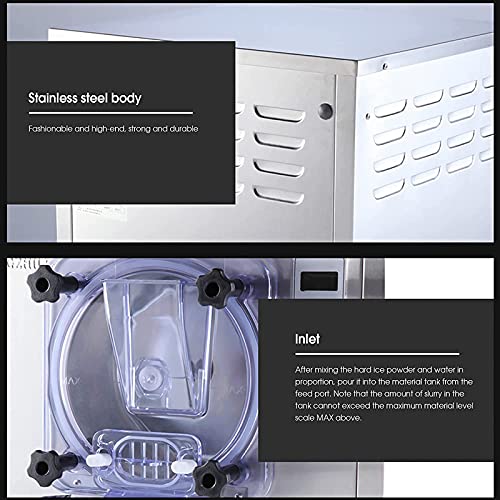 Upgrade Kommerzielle Harteismaschine, Kommerzielle Desktop-Eiscreme, Die Edelstahl Herstellt, 20 L/H Eismaschine… – Bild 5