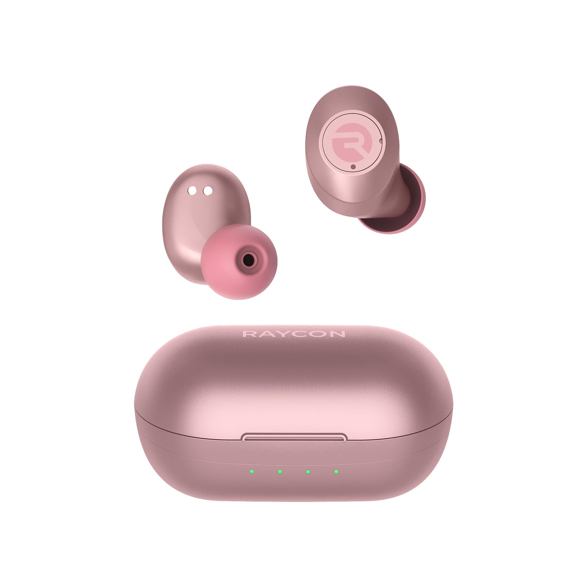 Raycon Everyday Earbuds Classic Bluetooth Wireless with Microphone - Stereo Sound, Active Noise Canceling, in-Ear Bluetooth Headset True Wireless Earbuds 32 Hours Playtime (Rose Gold)