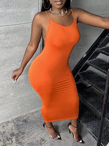 GORGLITTER-Womens-Scoop-Neck-Sleeveless-Bodycon-Midi-Dress-Sexy-Backless-Cami-Dress