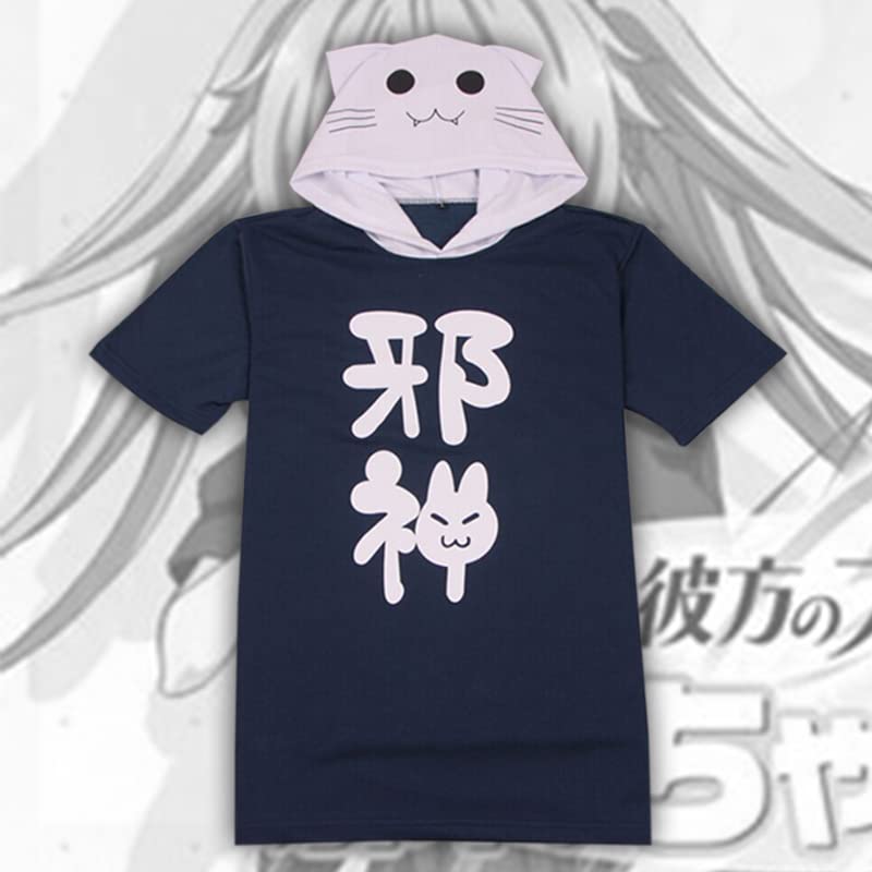 Amazon.co.jp: POPQ 蒼の彼方のフォーリズム Tシャツ 有坂真白 邪神