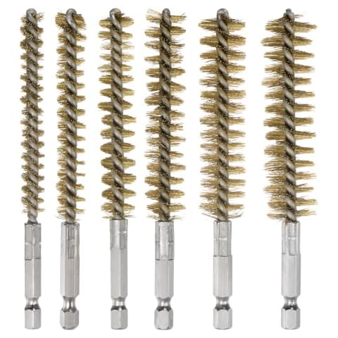 sourcing map 6Pcs Brass Bore Brush Set Cover