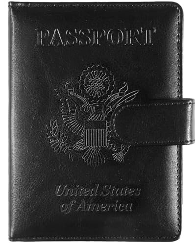 Sizobi Passport Holder for Travel, RFID Passport Cover Wallet for Women Men
