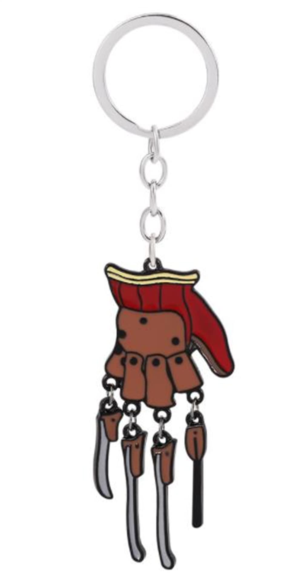 Gloves Keyring Pendant Keyholder Horror Movie Glove Keychain Red Glove Keychain TV Movies Show Original Design Metal Key Chain Accessories Gifts For Fans