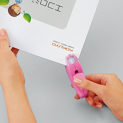 あっこページピンク✕5枚 Amazon | コクヨ 針なしステープラー ハリナックス コンパクト 5枚とじ