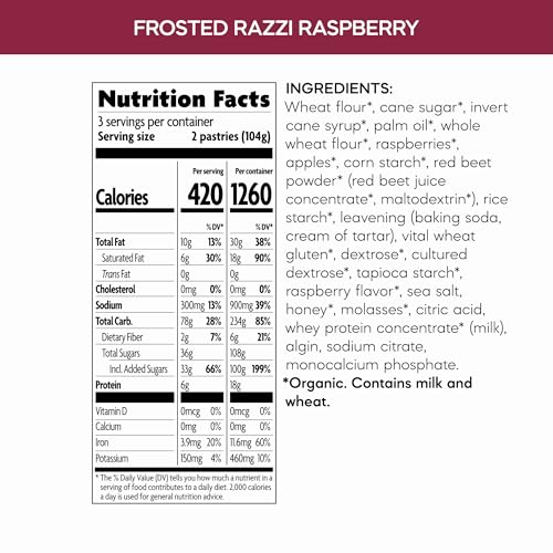 Image of Nature's Path Organic Razzi Raspberry Toaster Pastries, 11 oz (Pack of 12)