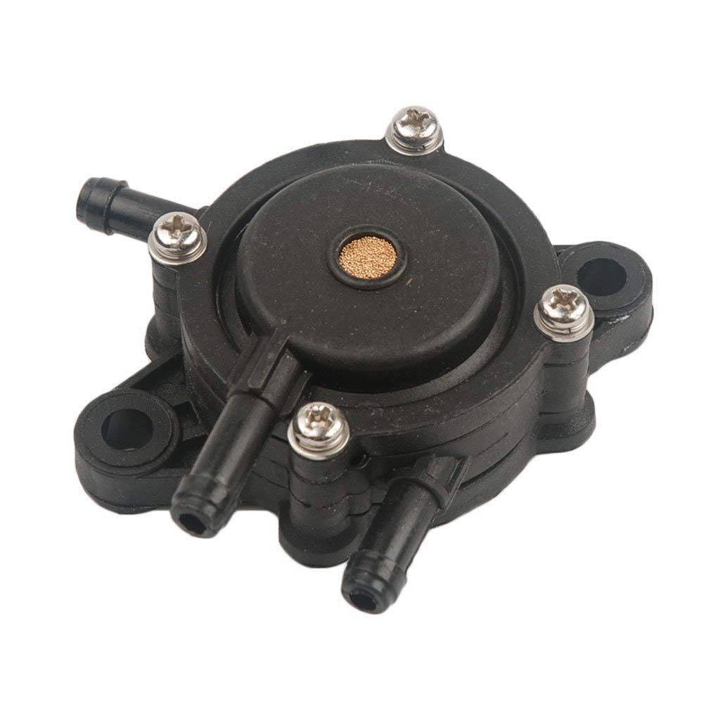 JJDD Filtro olio carburante pompa filtro carburante con morsetto di ricambio per John Deere 108 L105 102 115 105 X120 X145 L107 L108 LA125 LA115 LA105 D110 D105 trattore prato MIA12509 MIA11474