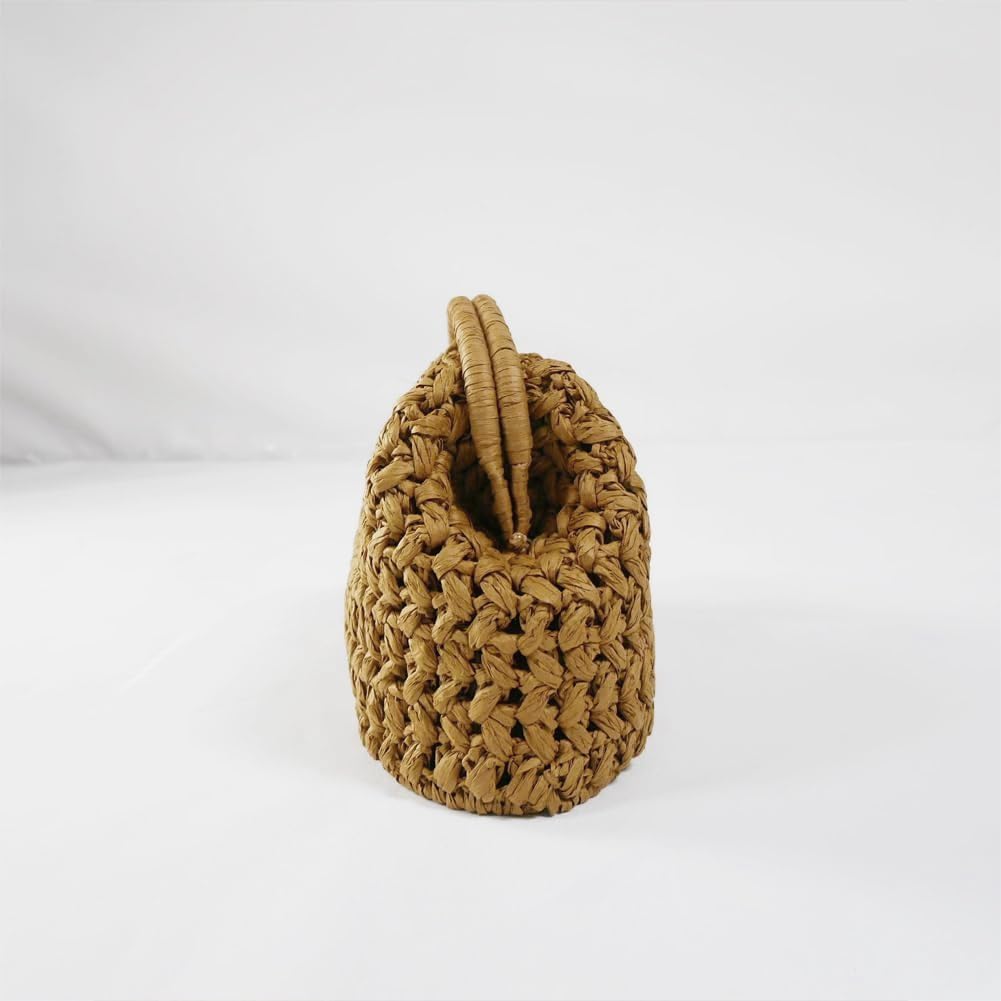 Large Straw Clutch Bag for Women Summer Satchel Purse Fashion Woven Top Hanlde Handbags for Beach Vacation