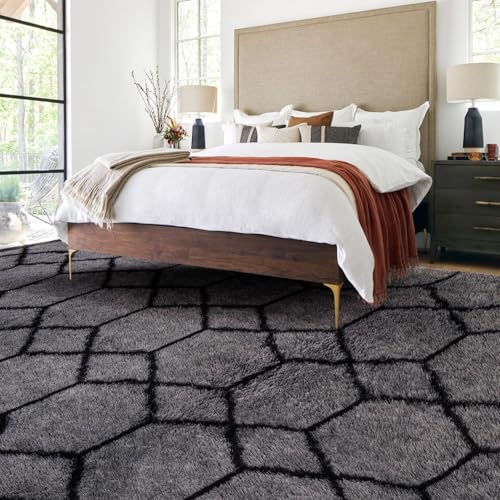 Tapis de chambre lavable en machine avec dossier antidérapant - 6