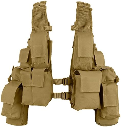 Veste Tactique Militaire MFH Modulaire – Système Léger HDT-Camo, Adulte Taille Unique