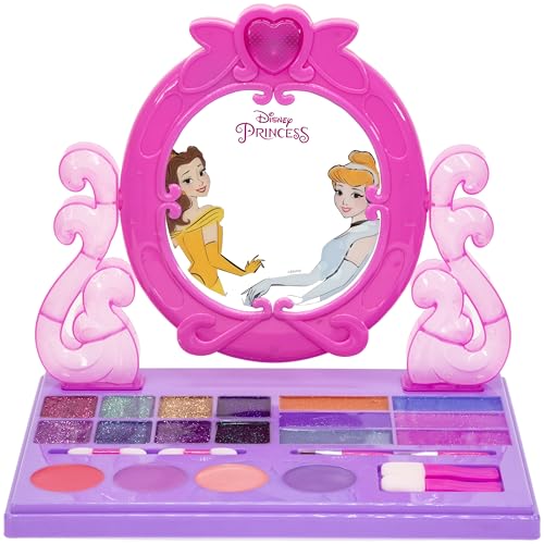 Disney Princess Conjunto de maquilhagem infantil com luz e música incorporadas | o kit inclui brilho de lábios e muito mais | Presentes para mais de 3+ por Townley Girl