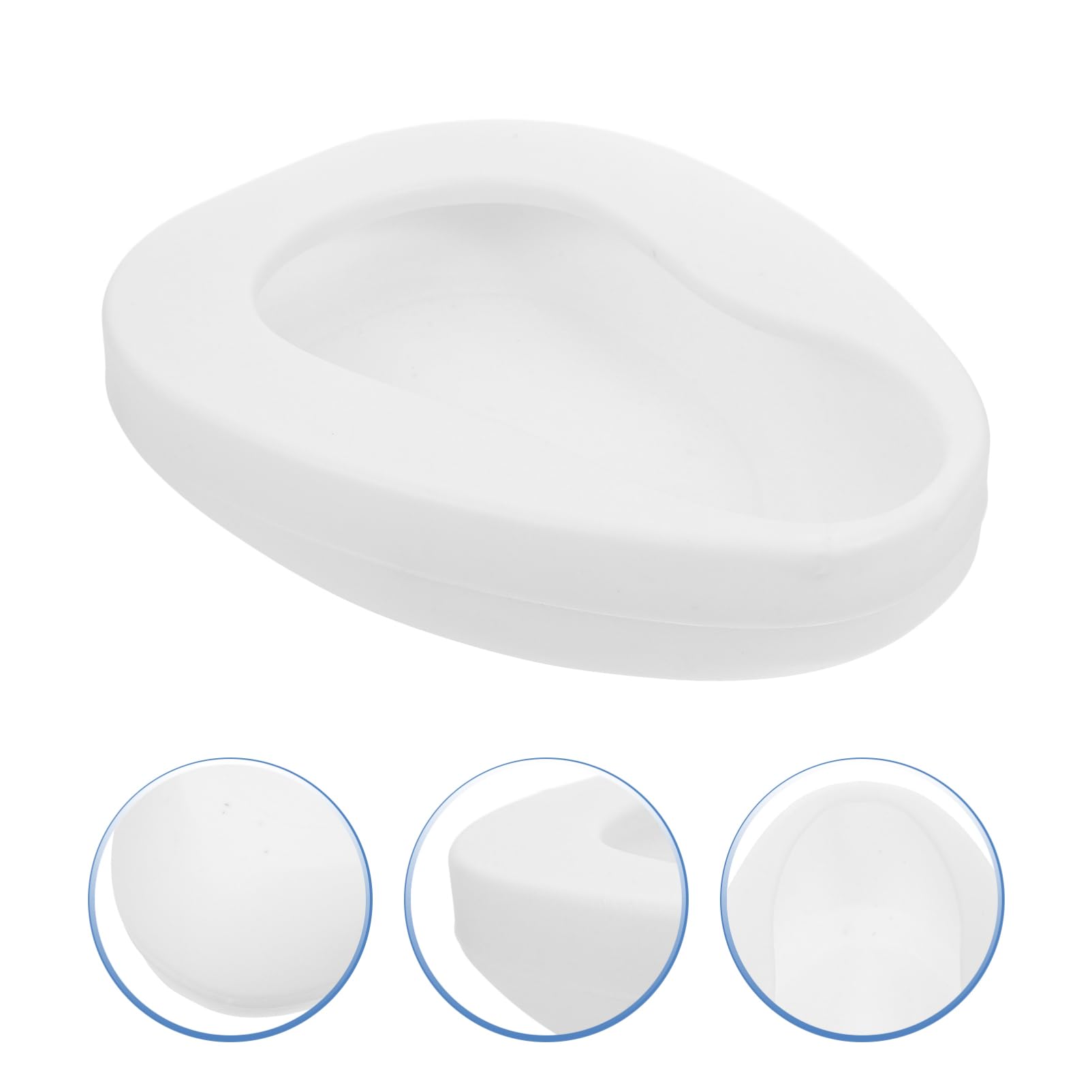 Healeved Plastic Bed Pan - Female Urinal Portable Toilet Urinal Bed Pan Seat Urinal for Bedridden Patient Elderly Men Pregnant Women Care Supplies