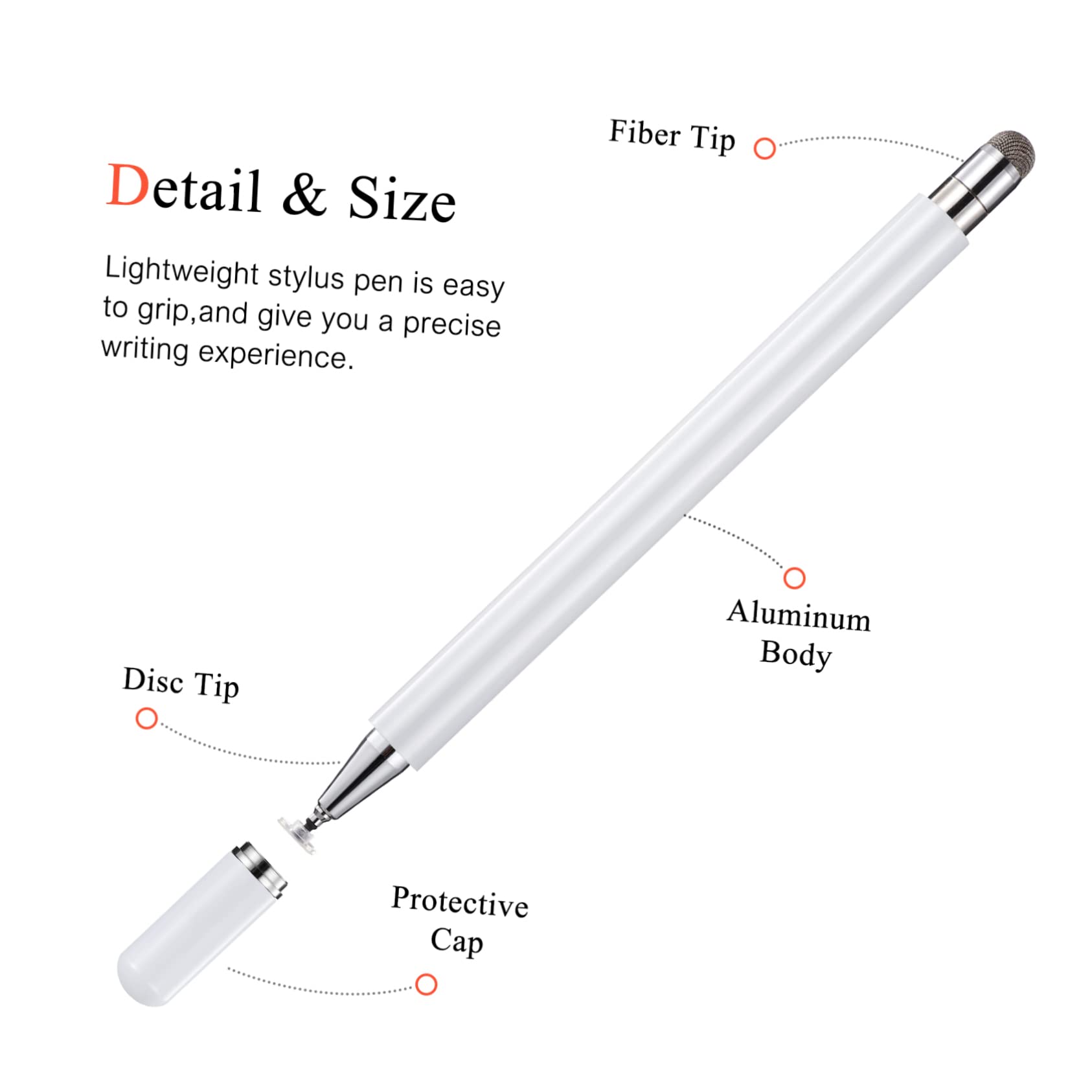 Hemobllo 10piezas Lápiz Stylus para Pantalla Táctil Bolígrafo Capacitivo De para Tablet y Teléfono Compatible Dispositivos Táctiles Diseño Ergonómico y