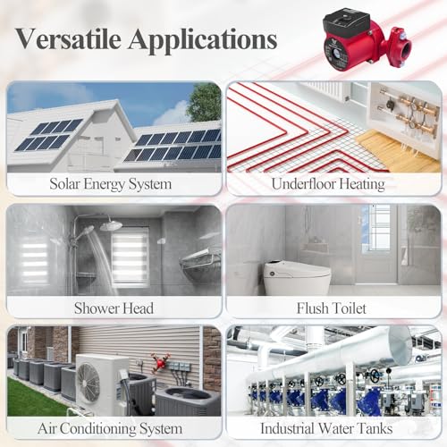 Ab 25PBG-7 Wisewater 110V Circulation Pump, 130W 13 Gpm Hot Water Recirculating Pump thumb #4