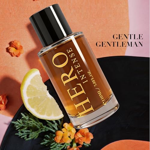 Image of AFLUXE Hero Intense Eau de Parfum for Men, 3.8 Fl. Oz - Long Lasting Leather and Cedarwood Fragrance, Spicy Woody Men's Perfume with Black Pepper