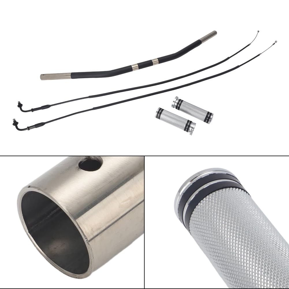 Guidon de frein de 2,5 cm avec câble d'accélérateur de 110 cm pour Sportster XL 2007+