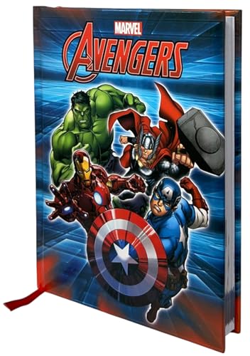 CARTOON Diario scuola Avengers Marvel non datato agenda 10 mesi per bambini scuola primaria elementari medie