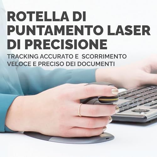 Fellowes Penguin Mouse Taglia L 9894501 Verticalmente Senza Fili - 4