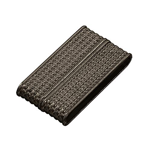 Fermoir rectangulaire magnétique gris acier pour réparer attache bracelet plat