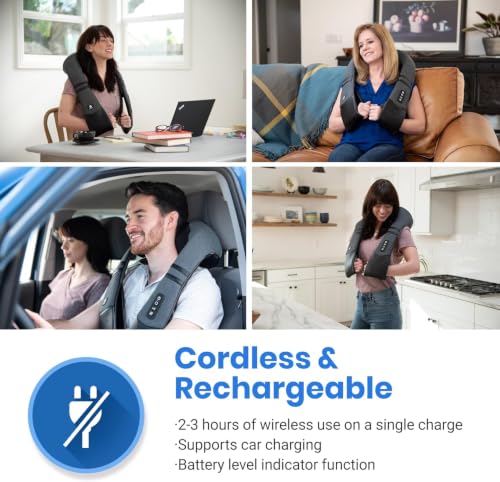 Image of Etekcity FSA Eligible Cordless Neck Massager for Pain Relief Deep Tissue