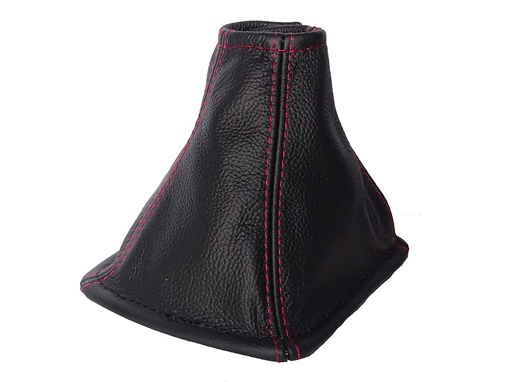 The Tuning-Shop Shift Boot Compatible with Lexus IS220 IS250 Leather Various Stitching Colour Available (Red Stitch)