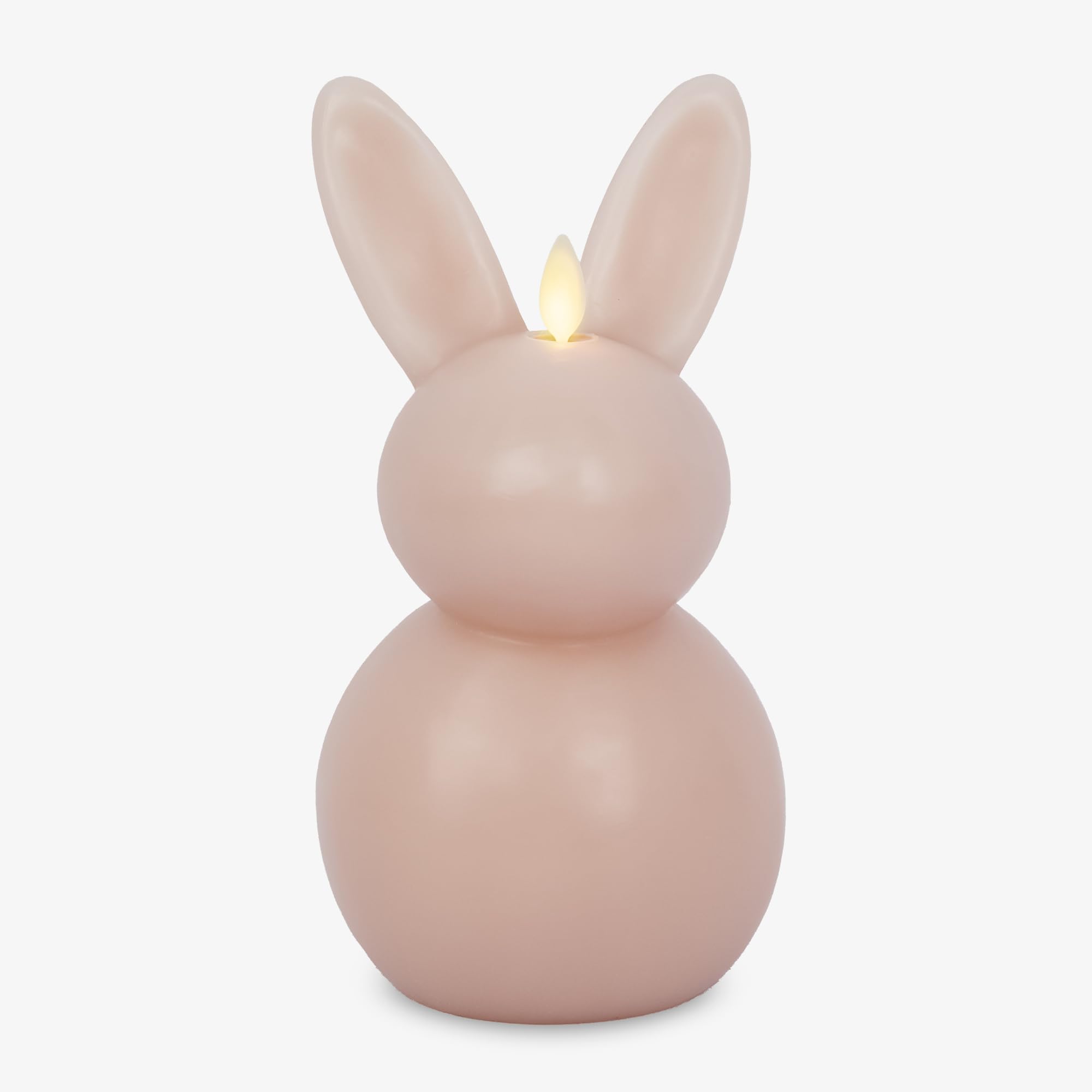Luminara Dusky Rose Easter Bunny Candle- Flameless Holiday Decor