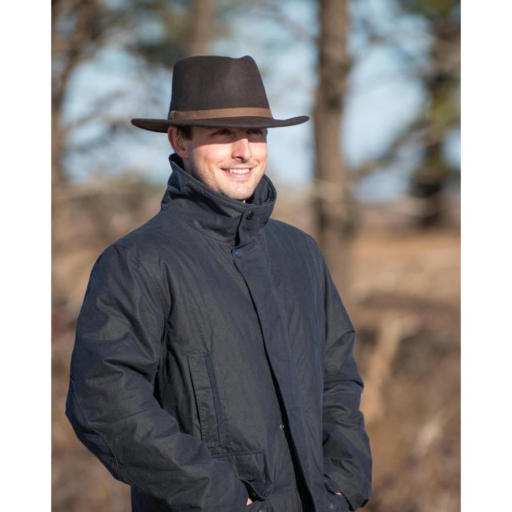 Walker and Hawkes - Jack Murphy Boston Wool Felt Hat w/Leather Band - Brown - Medium (58cm)